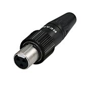 Rean 3 Pin RT3FCT-B Tiny XLR Connector - With Locking Screw
