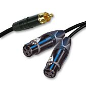 Rca to 2x Female XLR