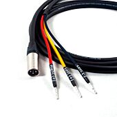 REL Acoustics 3 Wire Sub Speaker Cable. Neutrik Male XLR to Bare end. Subwoofer