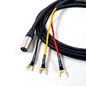 REL Acoustics 3 Wire Sub Speaker Cable. Neutrik Male XLR to Spade end. Subwoofer