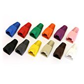 8mm RJ45 BOOT. Large Entry. Network Connector. Coloured Ethernet Bushing