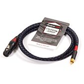 *STEREO PAIR* Pseudo Balanced, 6m Yellow Van Damme XKE Starquad Cable. Switchcraft RCA's to Neutrik Female XLR.