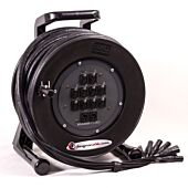 12 Way Stage Reel - 10in 2out - 37m Sommer Mistral cable - Schill GT380 Reel