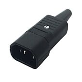Schurter IEC C14 Male Cable Mount Rewireable Kettle Extension Socket. 4732.0000