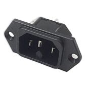 Schurter IEC C16 Male Panel Mount Rewireable Hot Condition. INPUT Socket. 6110.3300