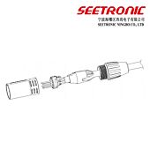 SEETRONIC 5 Pin Male XLR Connector. SCMM5. Stereo Balanced. DMX 512 Lighting