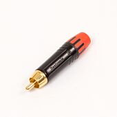 Seetronic MT380-2 Phono RCA Cinche Connector. HiFi Male Plug. Red Marking