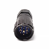 SHOWSAFE SOCAPEX 7-PIN Hoist Connector - MALE PLUG - P7-LM-S-M32-BK-UL