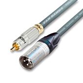 Locking Van Damme Hifi Male Phono Lead