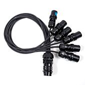 Socapex Spider - 16amp CEE Plug to 19 Pole Female Soca