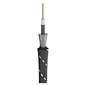 Sommer SC-Classique Guitar, Bass, Instrument Cable. Black & White Fleck Vintage Braided