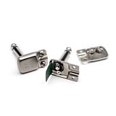 SquarePlug SP600 Low Profile Mono (TS) Right Angled 6.35mm Jack. Silver