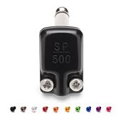 SquarePlug SP500BK Low Profile Mono (TS) Right Angled 6.35mm Jack. BLACK 