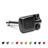 SquarePlug SP500BK Low Profile Mono (TS) Right Angled 6.35mm Jack. BLACK 