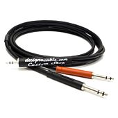 Stereo Mini Jack to Dual TT Bantam Aux Splitter Cable. Patchbay Aux Insert. Y-Lead. Sommer Neutrik Switchcraft.
