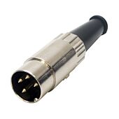 Switchcraft 4 Pin Din Straight Plug. 09BL4M. 210 Degree. Quad 33 44 303 405 405-2