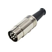 Switchcraft 8 Pin Straight Din Plug 270 Degree. 15BL8M