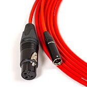 TA3 Style Mini XLR Cable. 3 Pin Standard Female to Mini Male