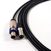 Tour Grade Van Damme Speakon to Male XLR PA Speaker Cable. 