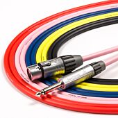 Tourgrade Mic Lead. foxTWO Cable. Female XLR to Mono TS Jack Patch Cord