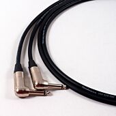 TOURING Angled Jack to Jack Speaker Lead. Black Van Damme Cable. Guitar Amp Cab