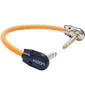 TRS Pancake Patch Lead. Flat Van Damme Balanced Cable. HiCon Jack Black