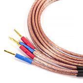 Van Damme (4mm) High-Definition Audiophile Speaker Cables. Banana Jacks