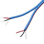 Van Damme Contractor 2 Pair Twin Balanced Shotgun Cable. Blue & Red Splitter.