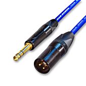 Van Damme Neutrik Gold XLR to TRS Jack Black