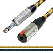 Guitar Instrument Extension Lead. Male Jack to Female Socket. Sommer Vintage cable