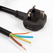 EV Charging Cable with Fused Moulded UK Plug to Bare Ends – Viper 3G2.5mm² + 0.5mm² Pilot