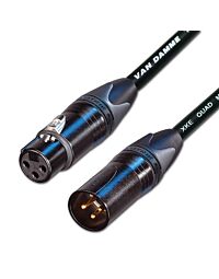 Van Damme Starquad Gold XLR Lead Black