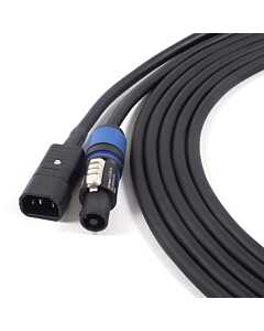 Premium IEC Kettle Lead. C14 to Neutrik Powercon Long Flexible Mains Power Cable