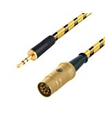 3.5mm Mini Jack to Din Audio Cable. 5 Pin Plug. PLAYBACK Lead. Quad, Naim, B&O. Sommer Vintage Cable