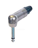 Neutrik NP2RX Silver Quarter Mono Jack Angled Plug Connector