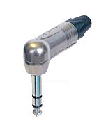 Neutrik NP3RX Silver Quarter TRS Angled Jack Plug Connector