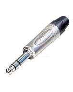 Neutrik NP3X Silver Quarter TRS Jack Plug Connector