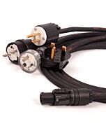 Neutrik True 1 Powercon Female to Mains Plug Link Lead. Tough H07RN-F NAC3FX-W. UK. USA. EU. AUS Plugs.