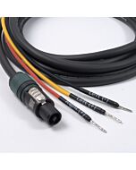 REL 3 Wire Sub Speaker Cable Neutrik Speakon to Bare end Subwoofer