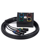 4 way Stage Studio Wall Mountable Box Neutrik XLR Multicore Snake Cable