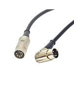 Angled Midi Lead. Pedal Board Cord, Keyboard, Synth, Foot Switch Cable 5 Pin Din