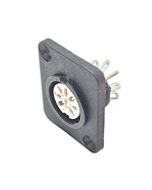 Deltron 8 Pin DIN Chassis Panel Mount. Female Connector. 650-0800. D-Type. 