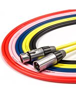 Female XLR to Male XLR Patch Cable. Balanced. Mic. Active Speaker Lead