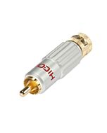 HiCon HI-CM13 Locking Phono RCA Connector. Red Plug