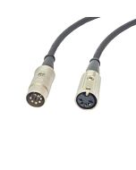 Octave' Midi Cable 5 to 7 pin with plugin DC Power. Footswitch to amp Lead