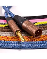 Mogami 2534 TRS Jack to Male XLR Lead. Techflex Braided. Neutrik Copper & Gold 