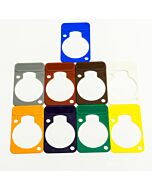 Neutrik Coloured Lettering plate for D-Series connectors