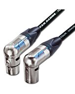 Van Damme & Neutrik Angled Male XLR to Angled Female XLR Cable