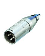 Neutrik NA2MPMM 3 Pin XLR Male to RCA Male Phono Plug. Audio Adaptor Convertor 