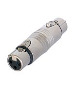 Neutrik NA3FF 3 Pole XLR Female to 3 Pin XLR Female. Adaptor Gender Changer